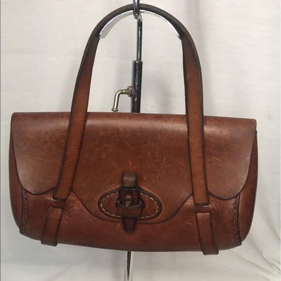 Genuine leather handmade mini bag. Vintage - Picture 10 of 10